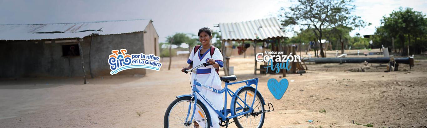 Dona por la niñez en la Guajira