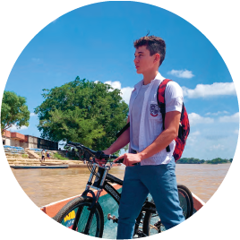 fotografia de nino beneficiado por proyectos de integracion de UNICEF