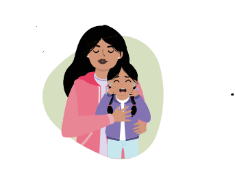 abrazar frente al llanto