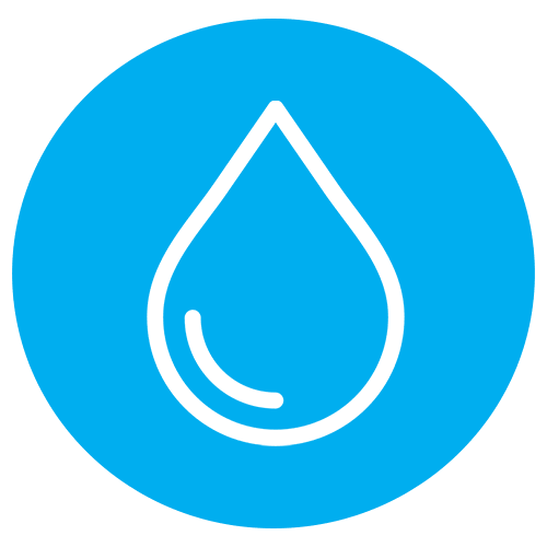 Icono acceso a agua