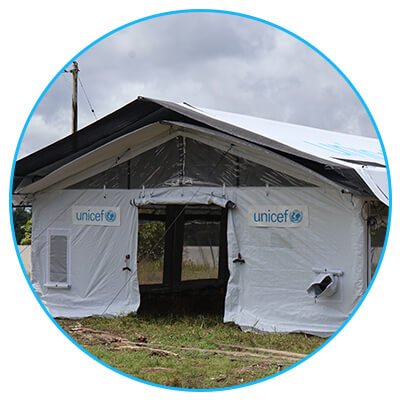 Espacios temporales para la educación UNICEF