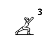 Ícono numerado 3 en círculo negro paso tres del proceso.