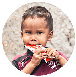 Donar UNICEF alimento terapéutico