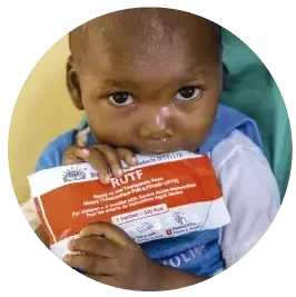 nino comiendo alimento terapeutica